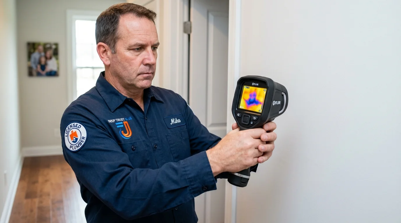 Thermal imaging leak detection by Johns Plumbing LLC in Frenchville